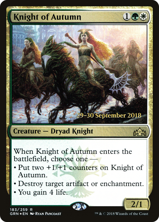 Knight of Autumn (PRE-183S) (Foil)