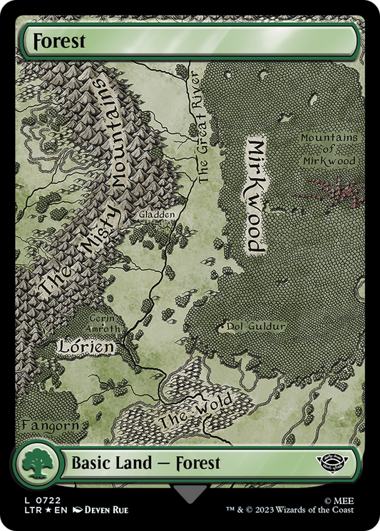 Forest (LTR-722) (Full Art) (Scroll,Surge Foil)