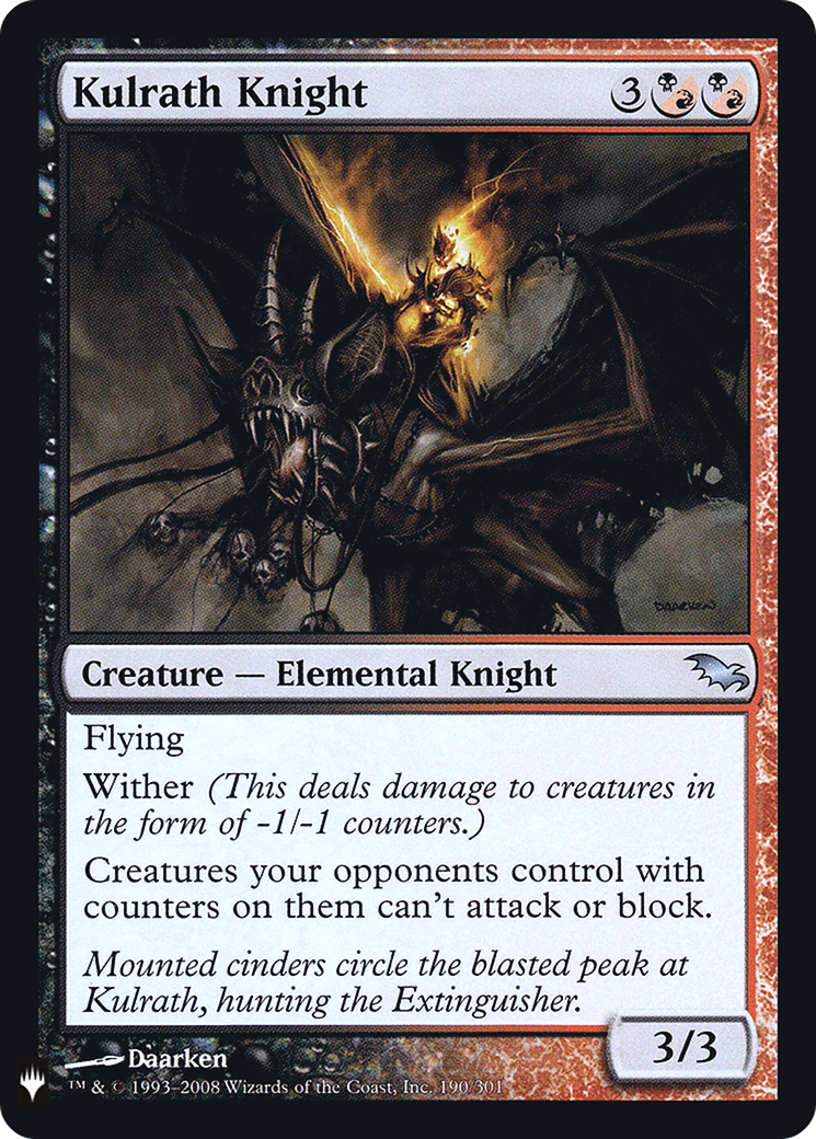 Kulrath Knight (LIST-SHM-190) (Foil)