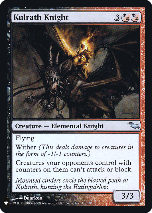 Kulrath Knight (LIST-SHM-190) (Foil)