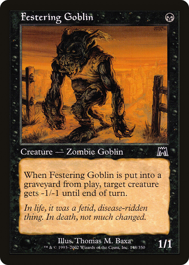 Festering Goblin (ONS-148) (Foil)