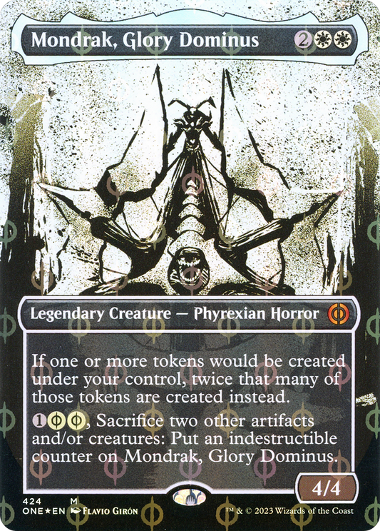 Mondrak, Glory Dominus (ONE-424) (Showcase) (Borderless) (Compleat Foil)