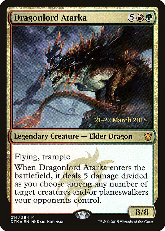Dragonlord Atarka (PRE-216S) (Foil)