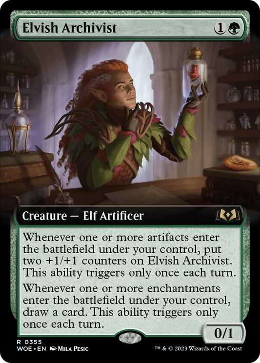 Elvish Archivist (WOE-355) (Extended Art) (Foil)
