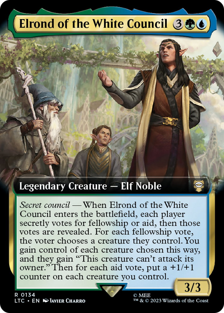 Elrond of the White Council (LTC-134) (Extended Art)