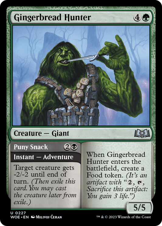 Gingerbread Hunter // Puny Snack (WOE-227) (Foil)