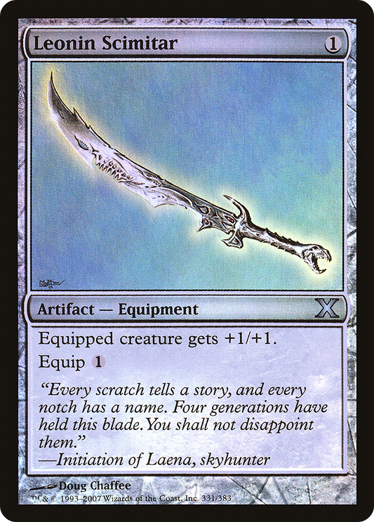 Leonin Scimitar (10E-331★) (Foil)