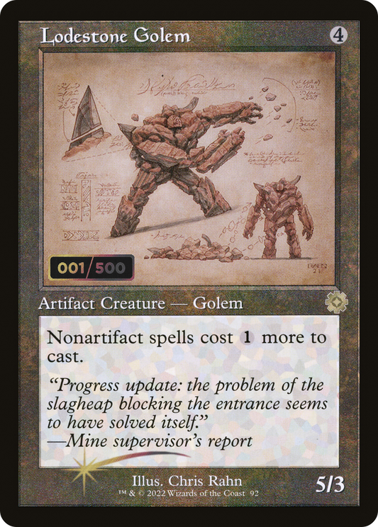 Lodestone Golem (BRR-92Z) (Foil) (Serialized)