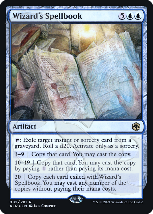 Wizard's Spellbook (AFR&-82A) (Foil)