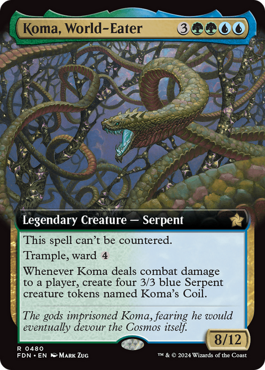 Koma, World-Eater (FDN-480) (Extended Art) (Foil)
