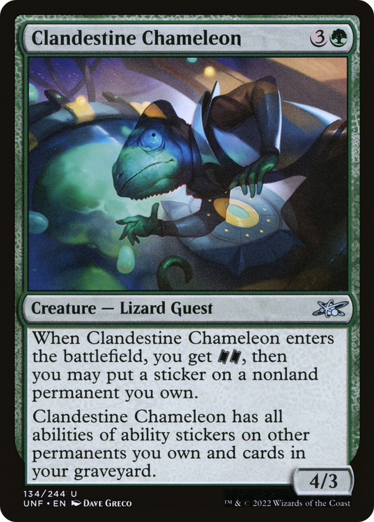 Clandestine Chameleon (UNF-134) (Foil)