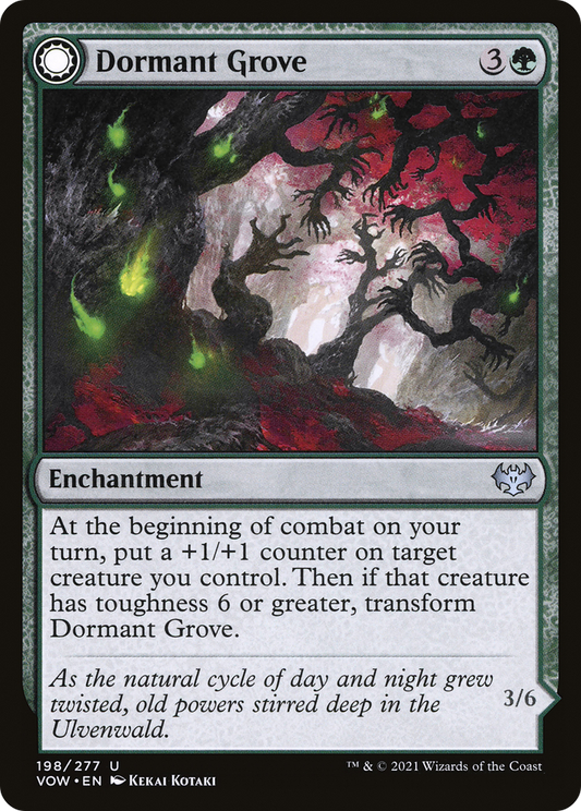 Dormant Grove // Gnarled Grovestrider (VOW-198) (Foil)