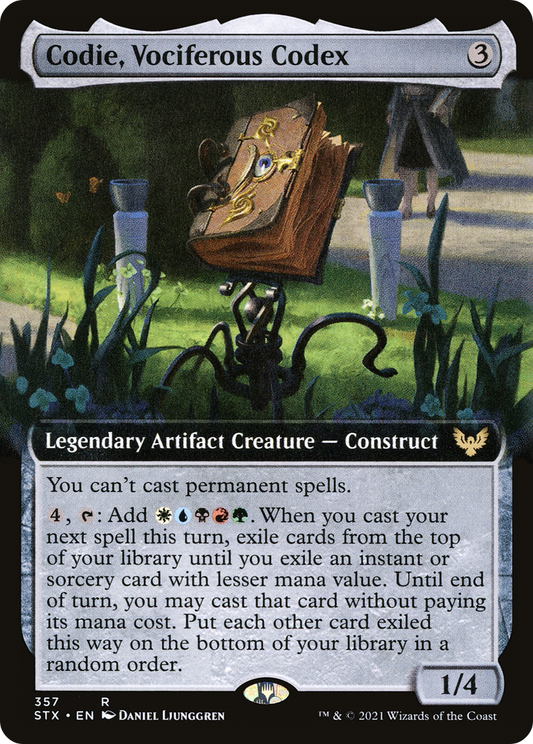 Codie, Vociferous Codex (STX-357) (Extended Art) (Foil)
