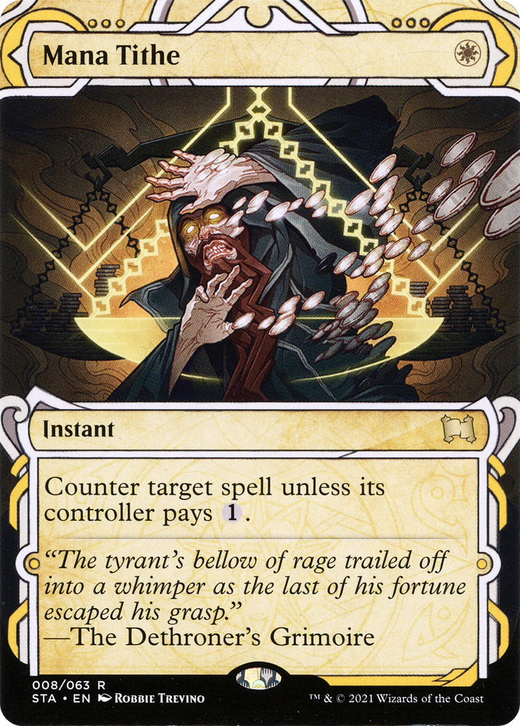 Mana Tithe (STA-08E) (Borderless) (Etched Foil)