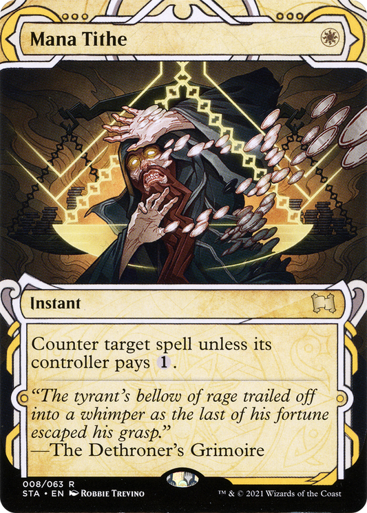 Mana Tithe (STA-008) (Showcase) (Borderless) (Foil)
