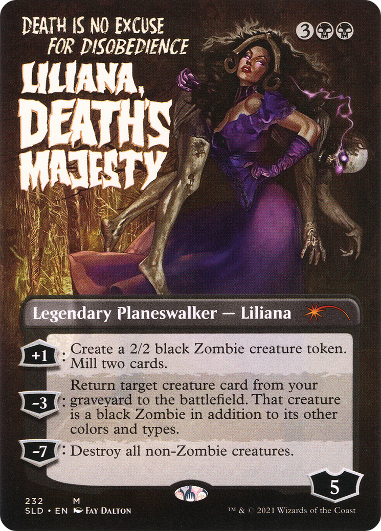 Liliana, Death's Majesty (SLD-232) (Borderless)