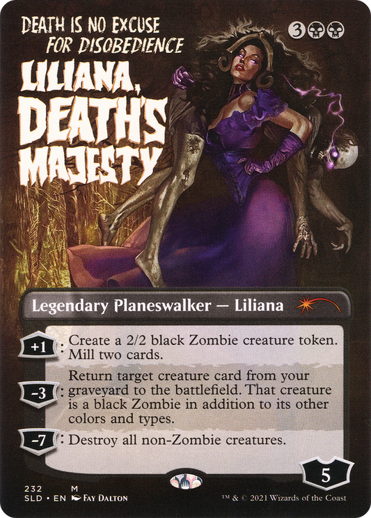 Liliana, Death's Majesty (SLD-232) (Borderless) (Foil)