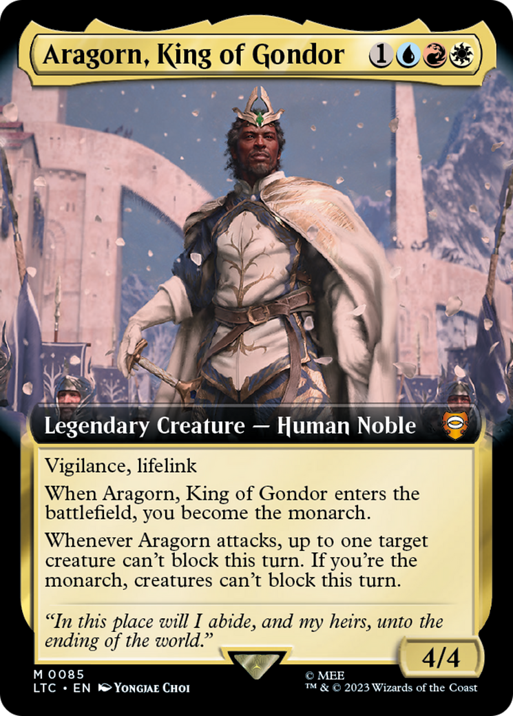 Aragorn, King of Gondor (LTC-085) (Extended Art) (Foil)