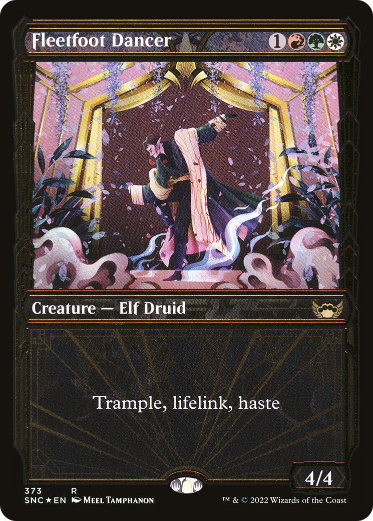 Fleetfoot Dancer (SNC-373) (Showcase) (Gilded Foil)