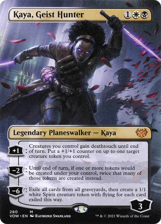 Kaya, Geist Hunter (VOW-280) (Borderless) (Foil)
