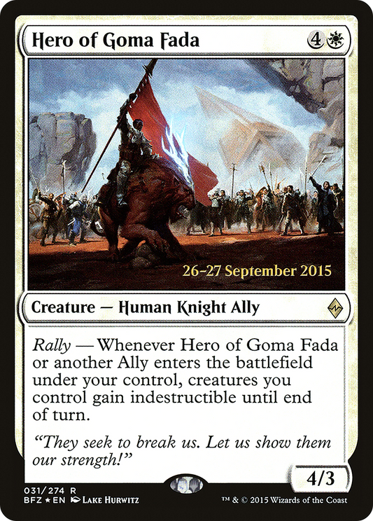 Hero of Goma Fada (PRE-31S) (Foil)