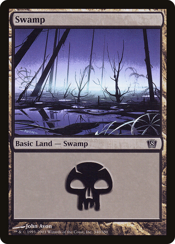 Swamp (340) (8ED-340) (Foil)