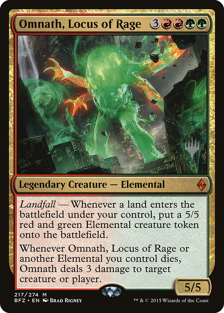 Omnath, Locus of Rage (PPAFR-217P) (Foil)