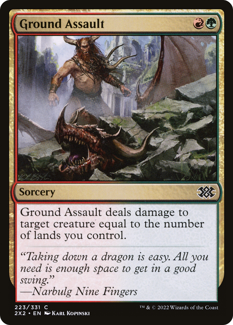 Ground Assault (2X2-223) (Foil)