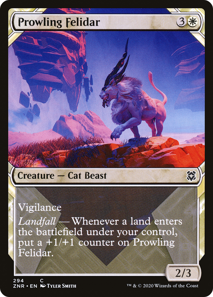 Prowling Felidar (ZNR-294) (Showcase) (Foil)