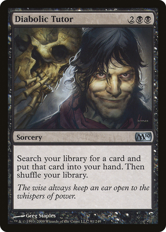 Diabolic Tutor (M10-091) (Foil)