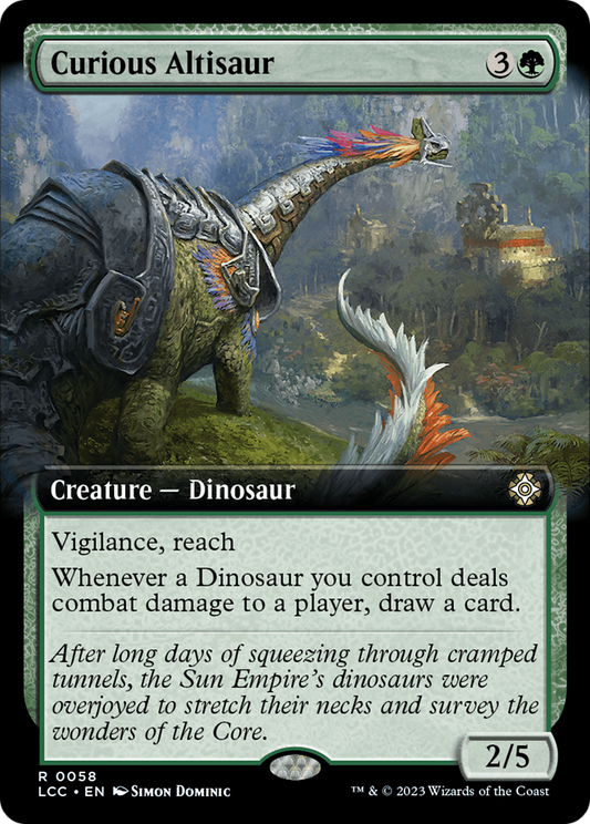 Curious Altisaur (LCC-058) (Extended Art)