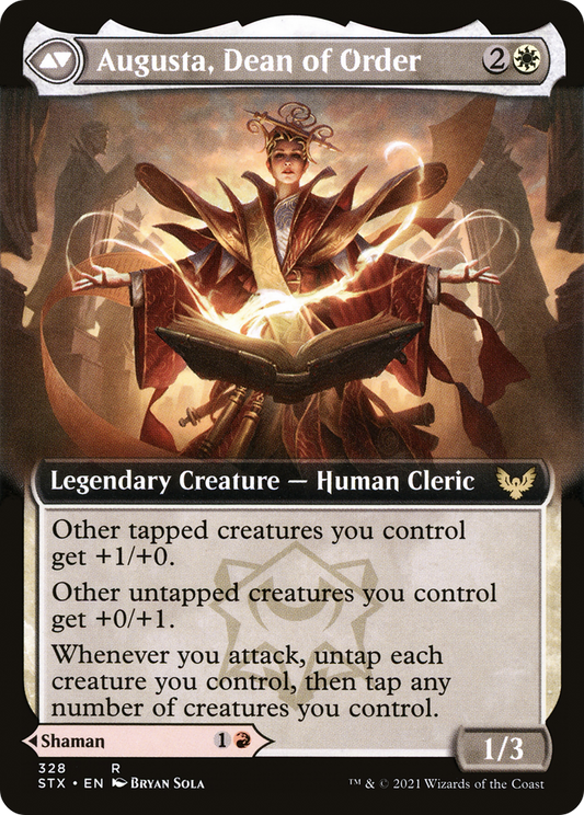 Plargg, Dean of Chaos // Augusta, Dean of Order (STX-328) (Extended Art)