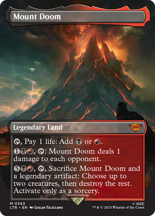 Mount Doom (LTR-343) (Borderless) (Foil)