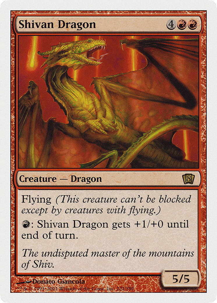 Shivan Dragon (8ED-221)