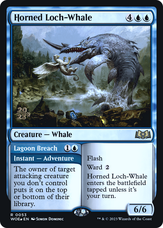 Horned Loch-Whale // Lagoon Breach (PRE-53S) (Foil)