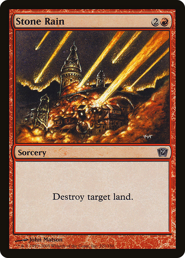 Stone Rain (9ED-221★) (Foil)