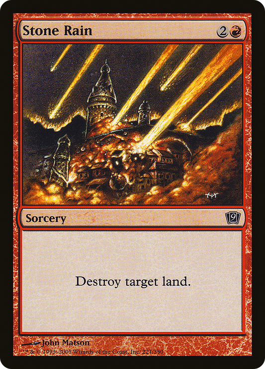 Stone Rain (9ED-221★) (Foil)