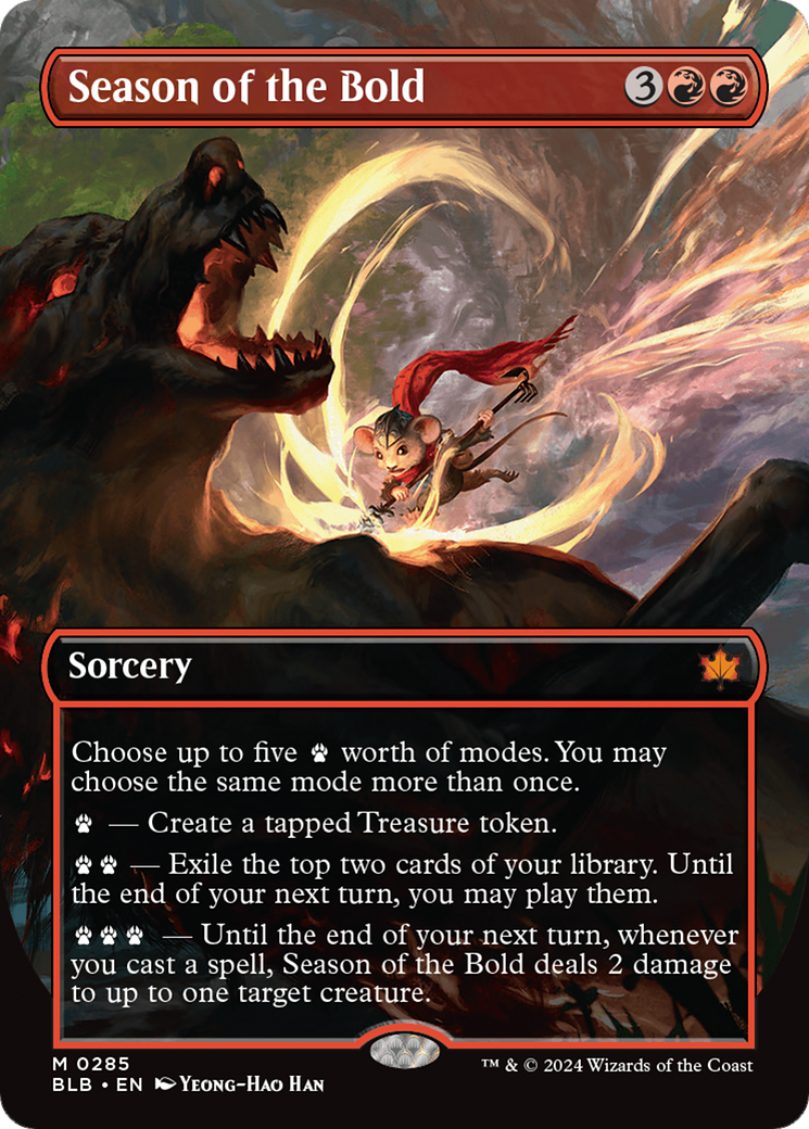 Season of the Bold (BLB-285) (Showcase) (Borderless) (Foil)