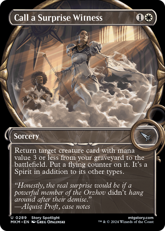 Call a Surprise Witness (MKM-289) (Showcase) (Foil)
