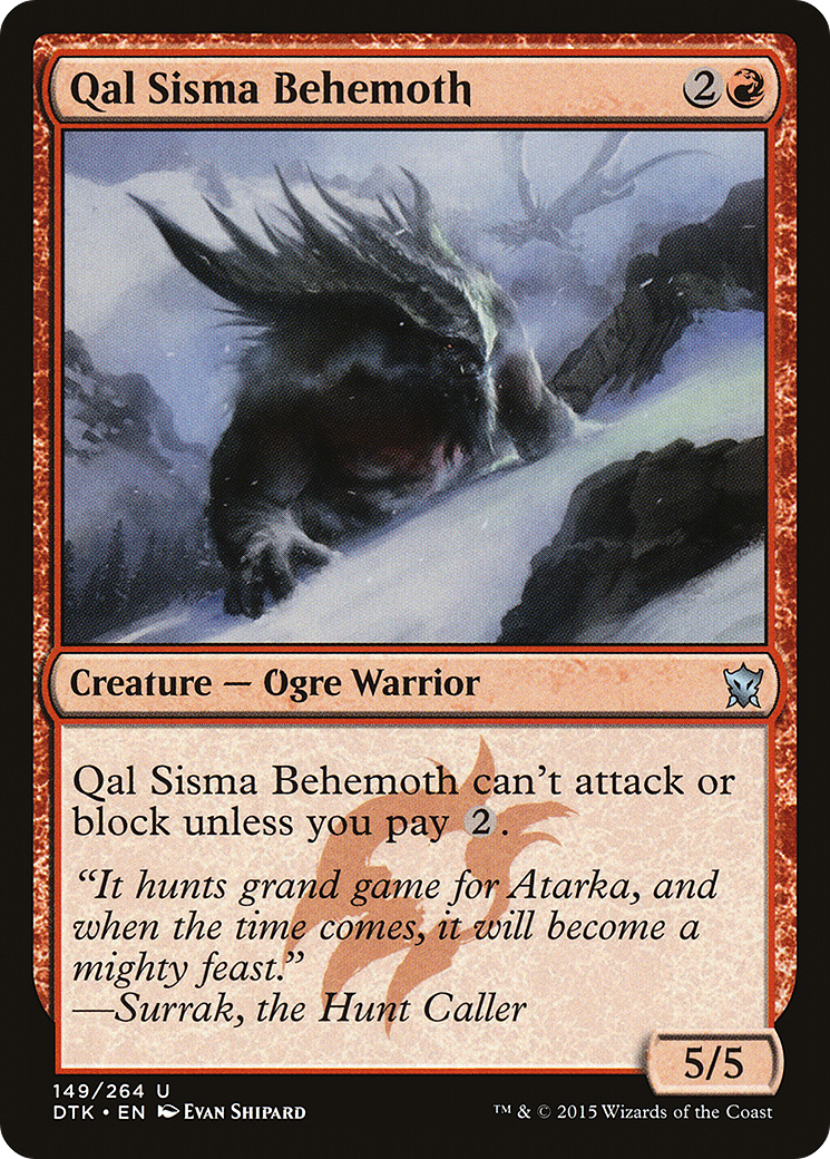 Qal Sisma Behemoth (DTK-149) (Foil)