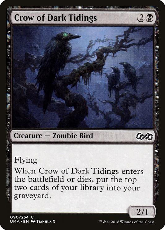 Crow of Dark Tidings (UMA-090) (Foil)