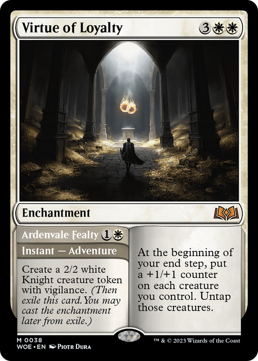 Virtue of Loyalty // Ardenvale Fealty (WOE-038) (Foil)