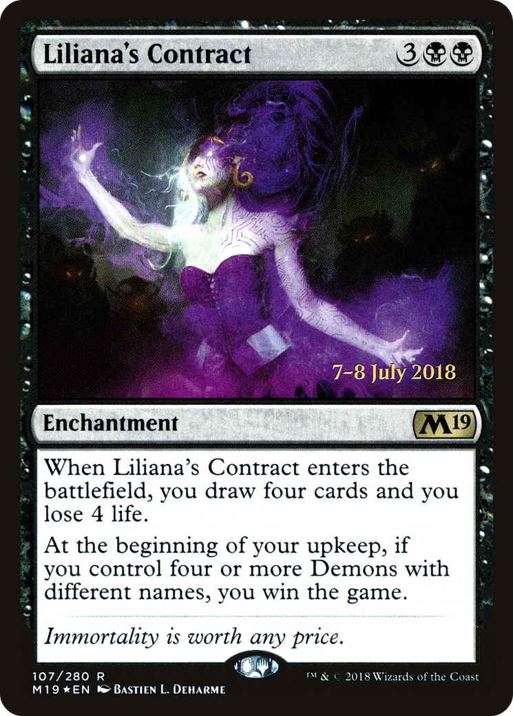 Liliana's Contract (PRE-107S) (Foil)