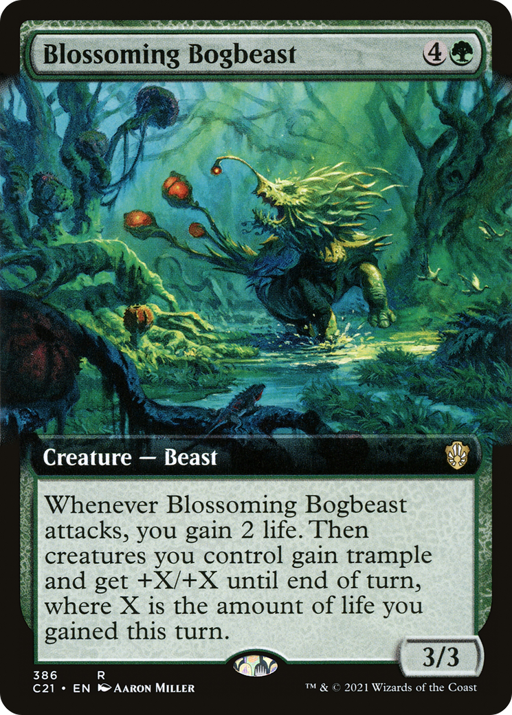 Blossoming Bogbeast (C21-386) (Extended Art)