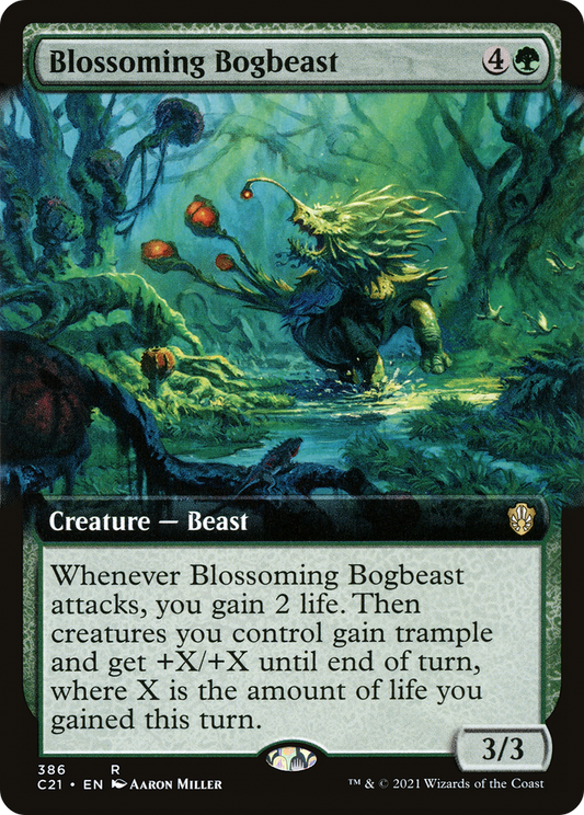 Blossoming Bogbeast (C21-386) (Extended Art)
