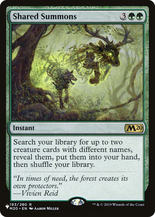 Shared Summons (LIST-M20-193)