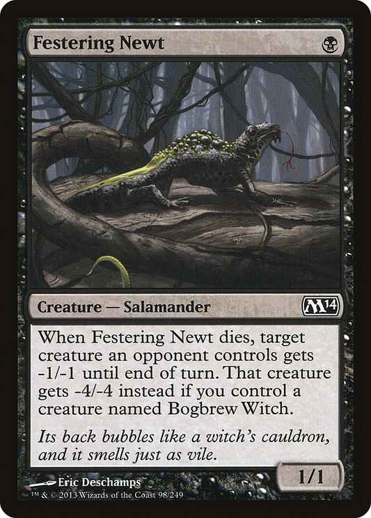 Festering Newt (M14-098) (Foil)