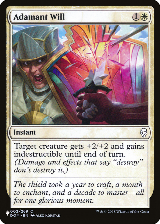 Adamant Will (LIST-DOM-2)