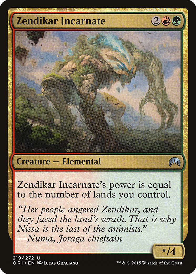 Zendikar Incarnate (ORI-219) (Foil)