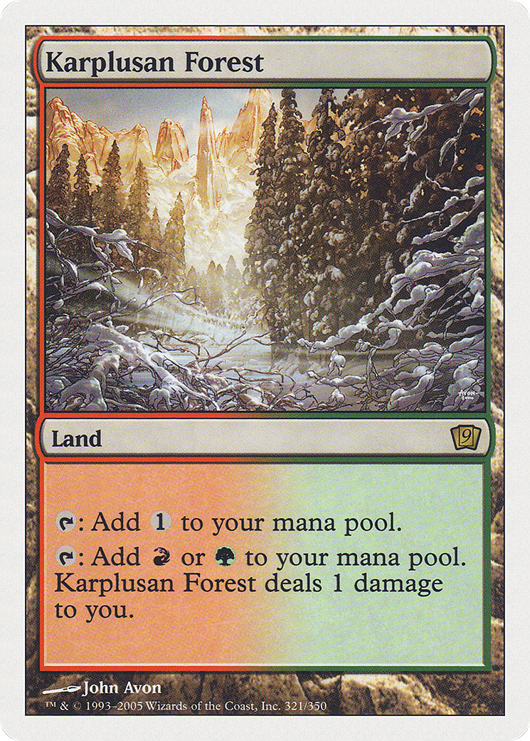 Karplusan Forest (9ED-321★) (Foil)